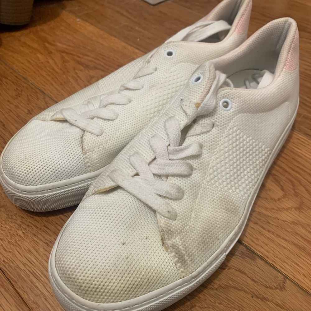 GREATS Knit pink/white sneakers